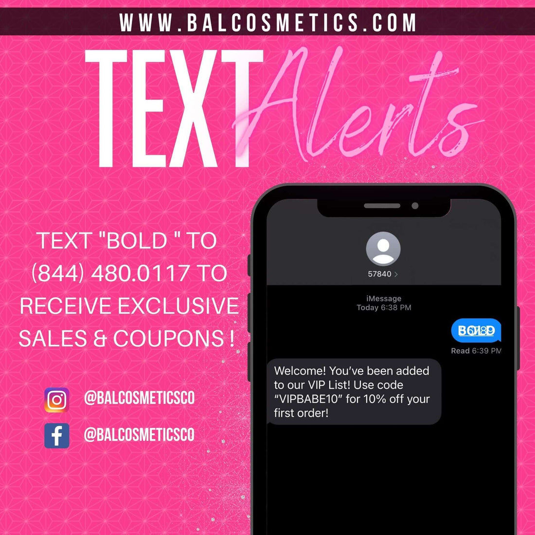 TEXT ALERTS COMING SOON!