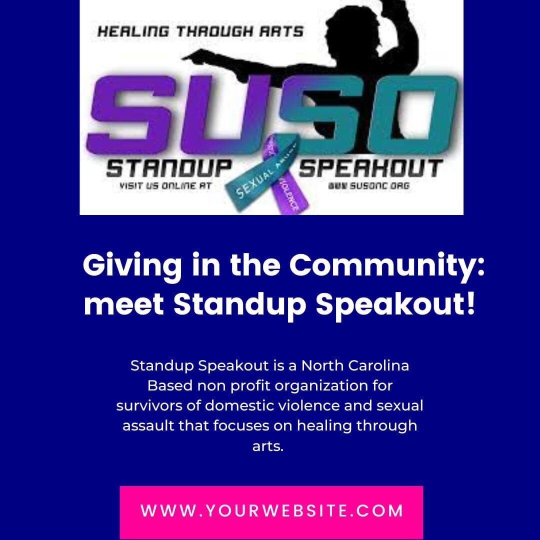 Bold in the Community: Meet Standup Speakout!