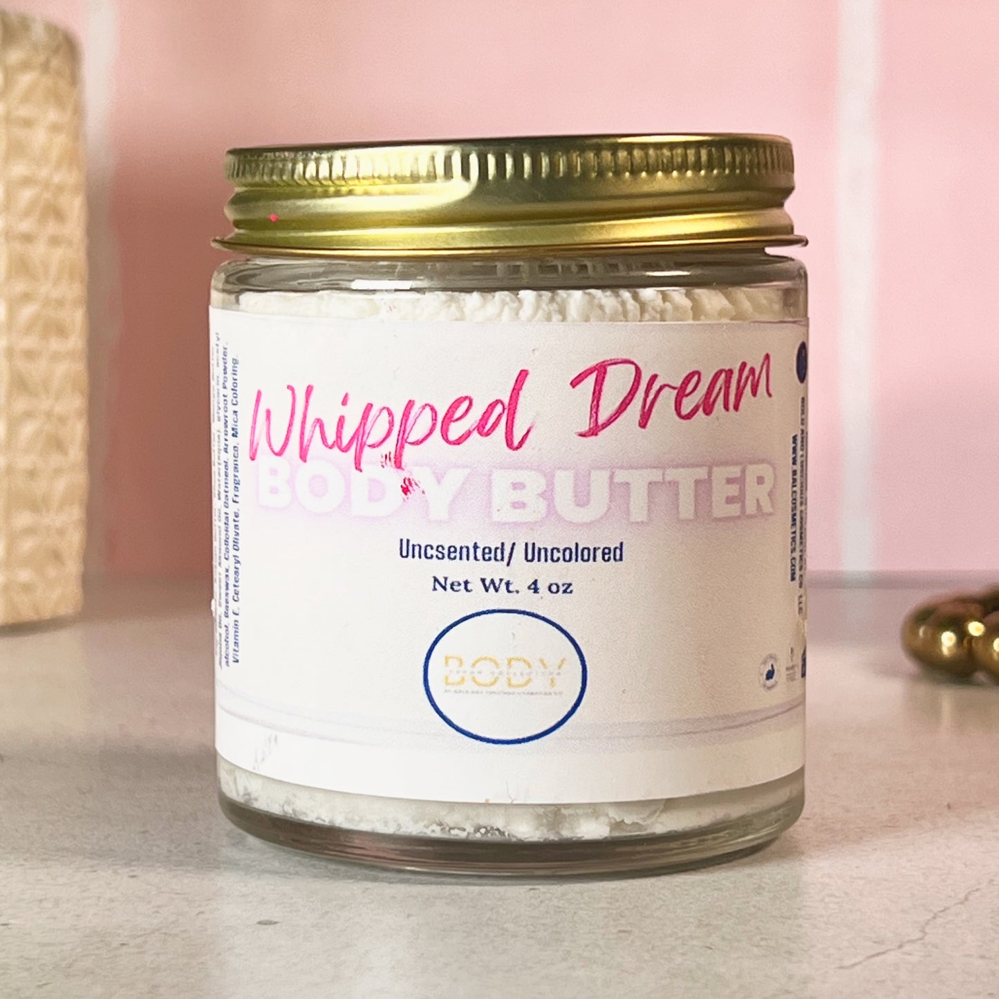 Whipped Body Butter "Get Naked" (Unscented/Uncolored)